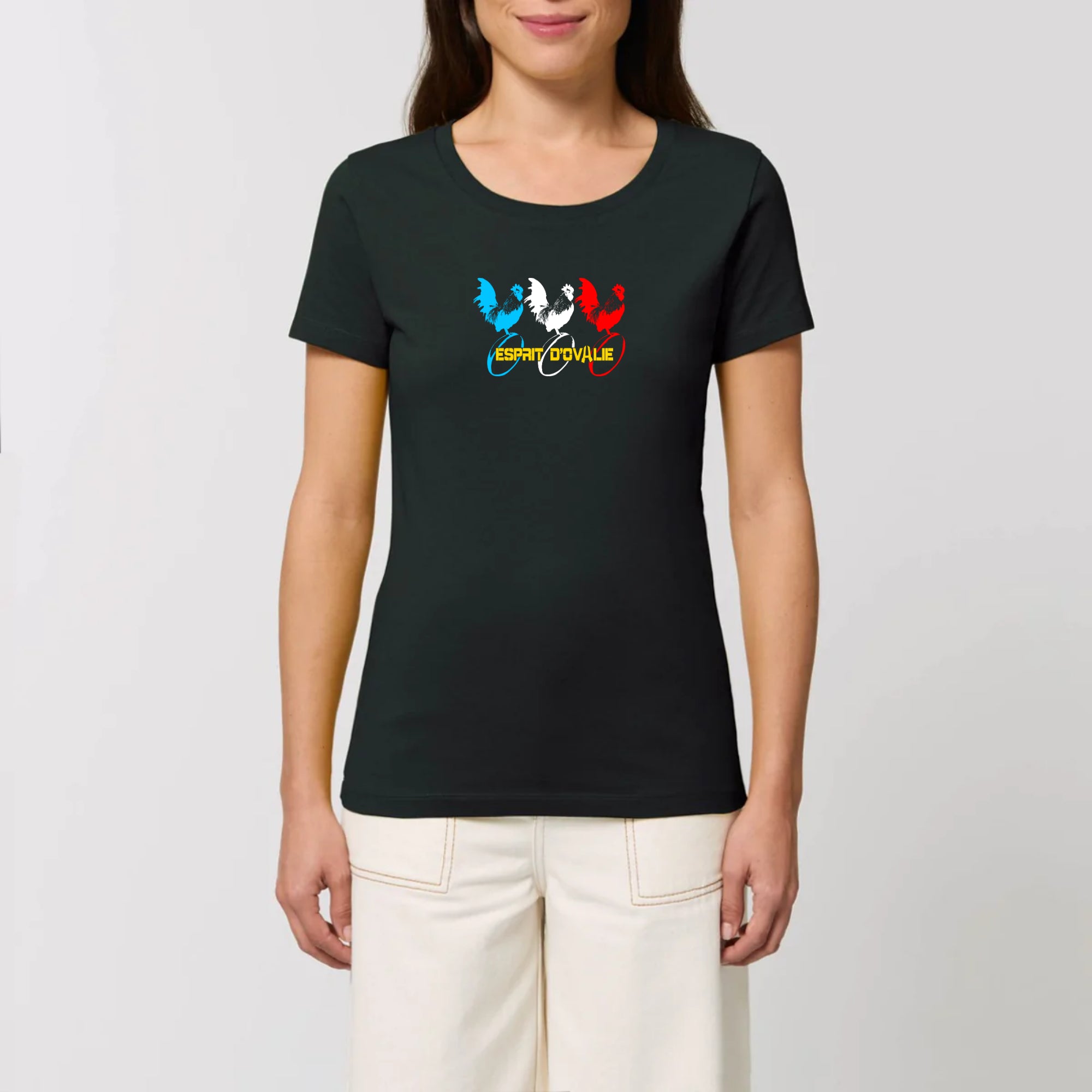 T shirt Rugby femme supporter du XV de France